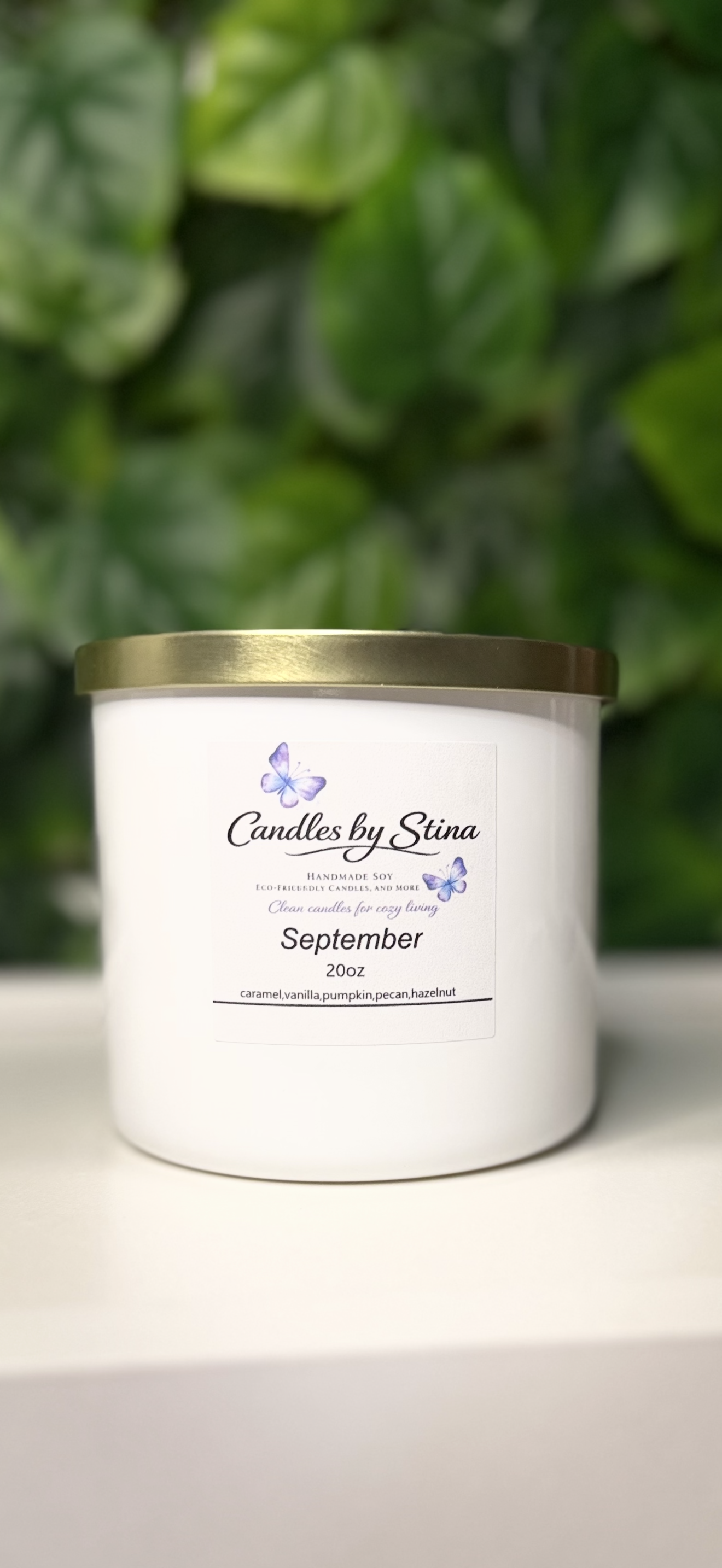 September- 20 oz 3-wick scented soy candle
