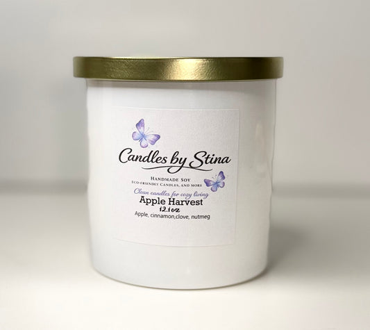 Apple Harvest 12.1 oz soy candle