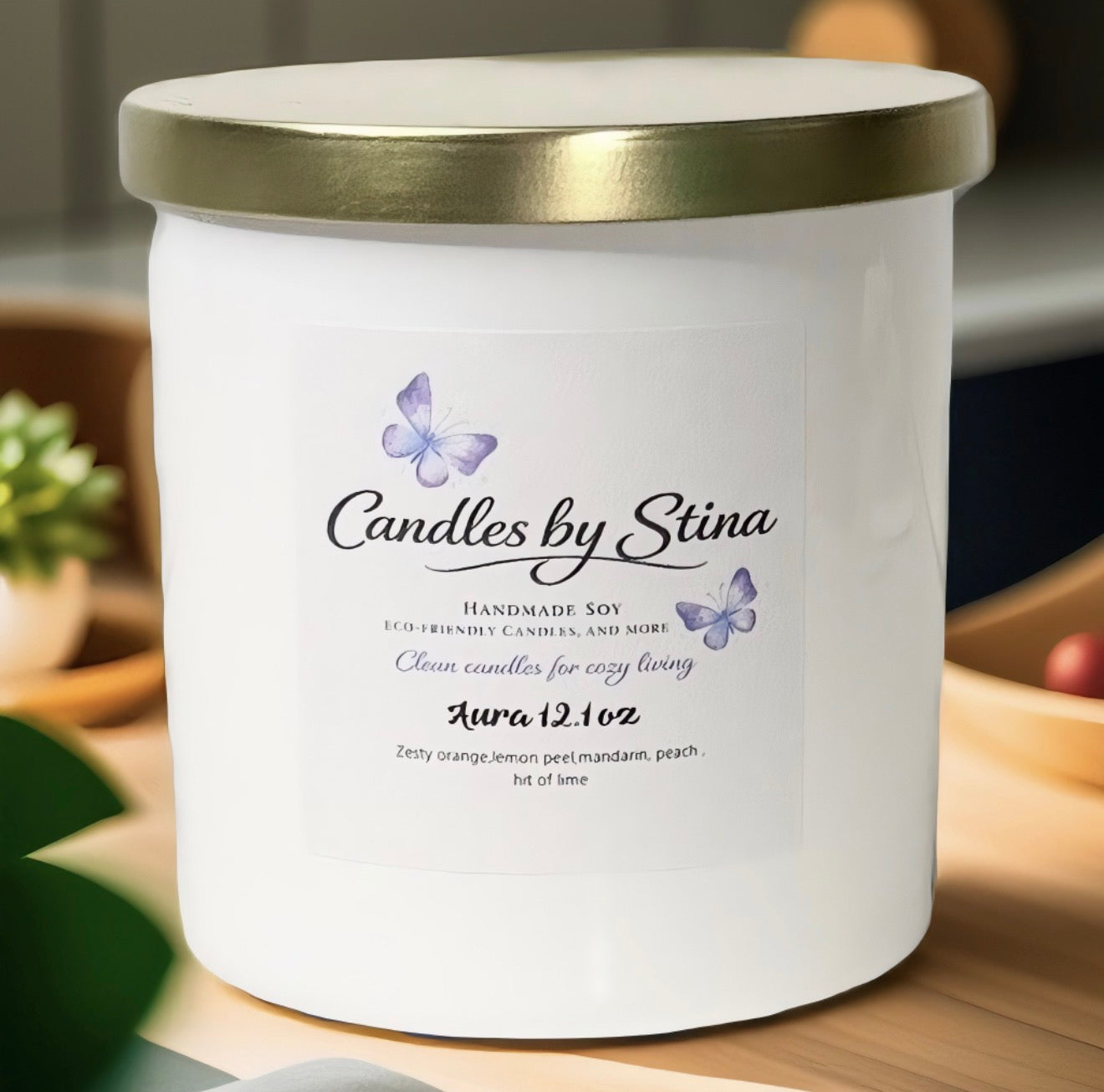 Aura 12.1 oz soy candle(our version of Volcano)