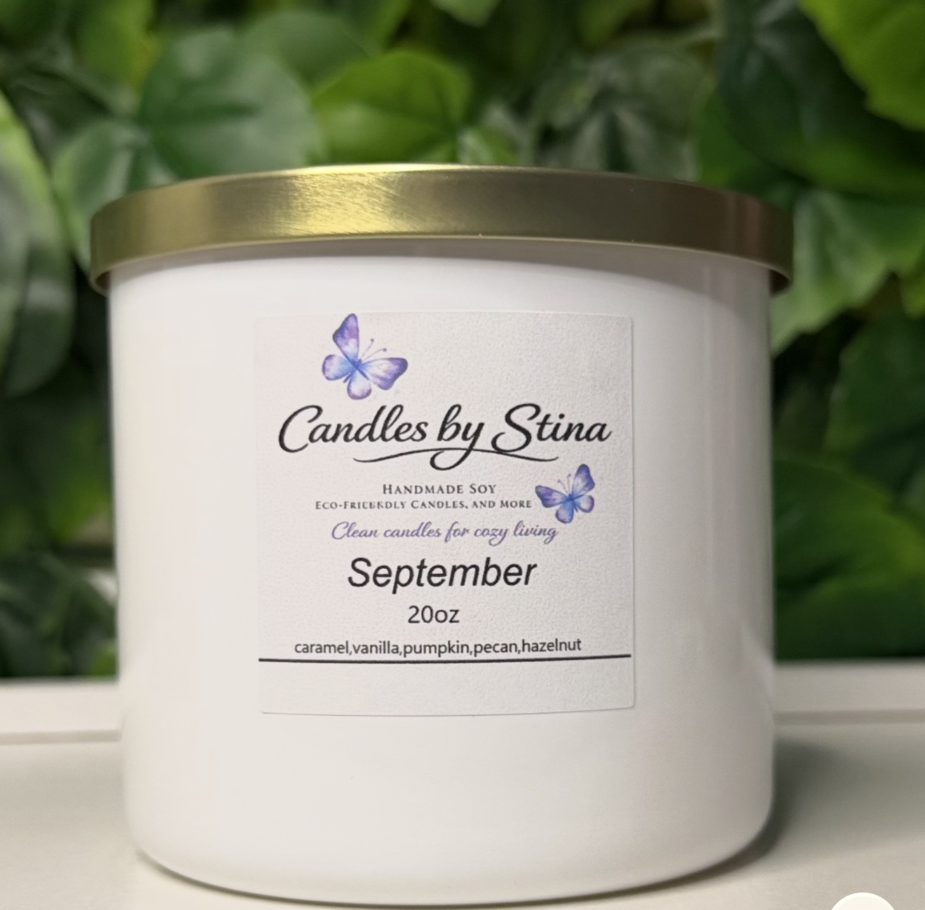 September- 20 oz 3-wick scented soy candle