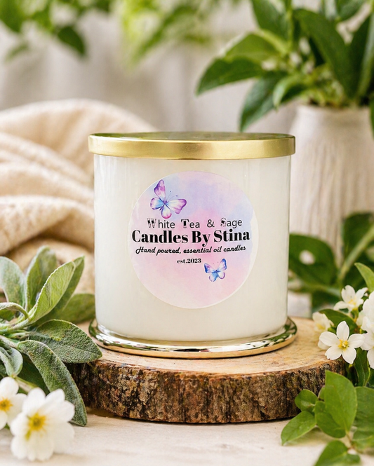 White tea & Sage (20 Oz) 3-wick